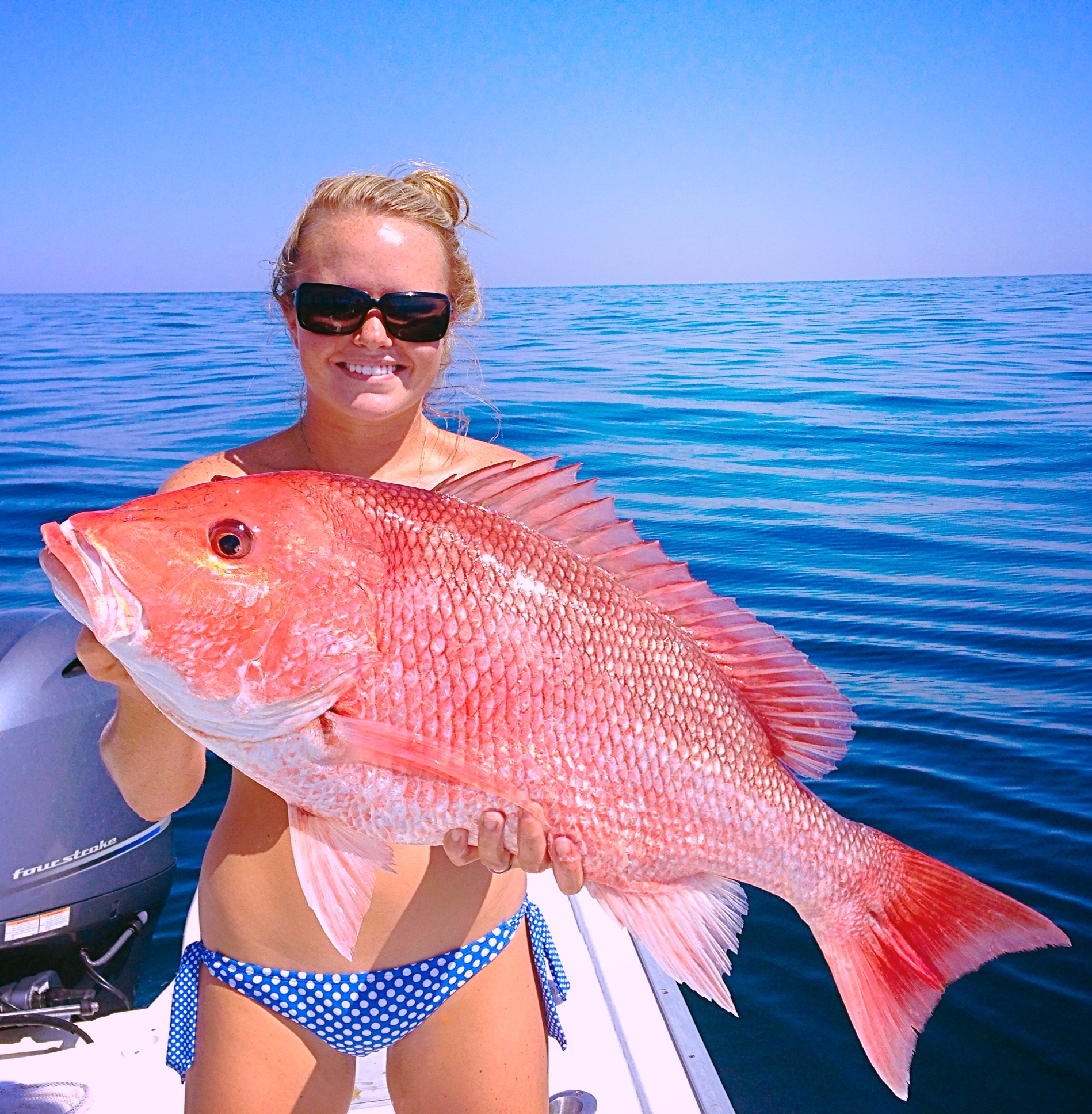 red snapper caught by shelby kirby